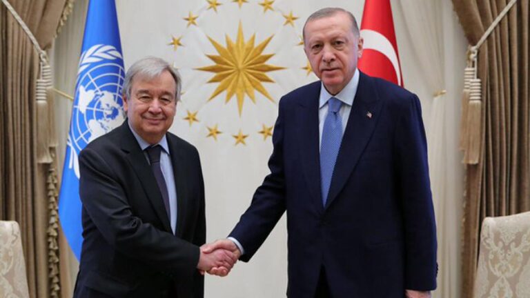 Cumhurbaşkanı Erdoğan, Guterres'le telefonda görüştü