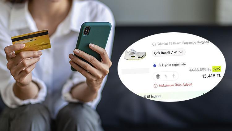 Önce artış, sonra indirim! Milyon dolarlık ayakkabı 13 bine düştü